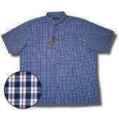 View Item Classic Ben Sherman Oversize S/S Button Down Gingham Check Navy Red